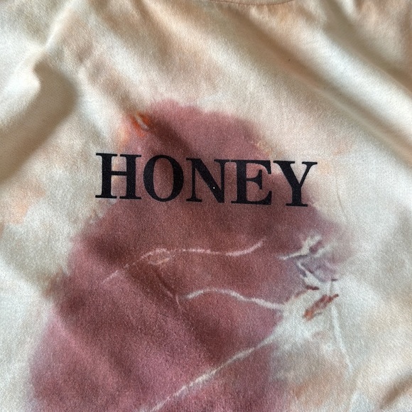 ❣️3/$30 SHEIN oversized tie dye crop top “honey” - Picture 6 of 6
